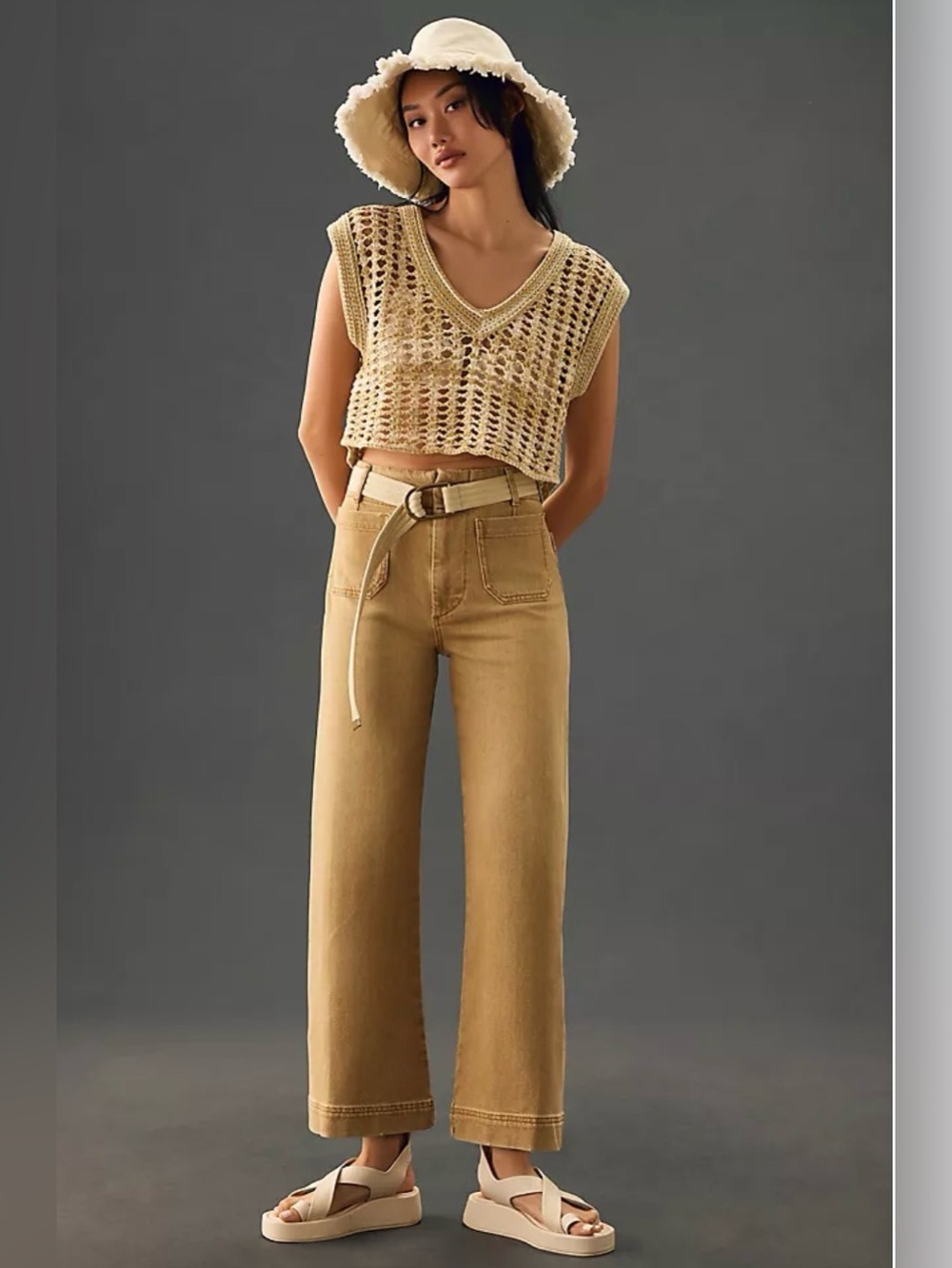Anthropologie Maeve Collette cropped denim
